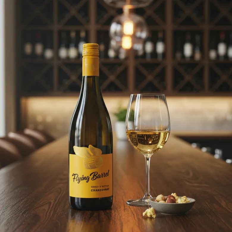 Chardonnay Oaked and Buttery 0,75 L – Flying Barrel