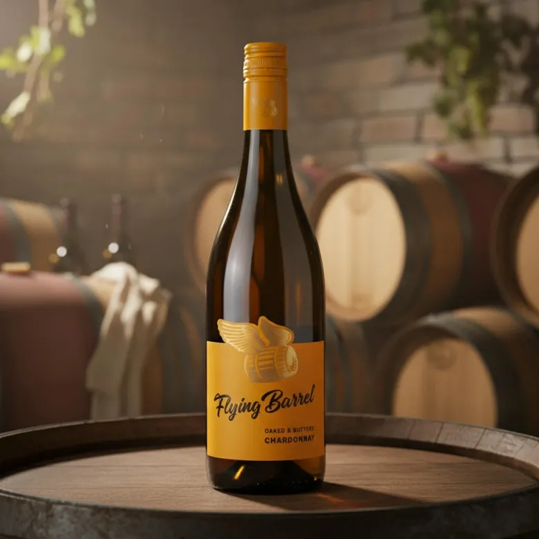 Chardonnay Oaked and Buttery 0,75 L – Flying Barrel