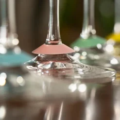 Chic Glass Rainbow - glasmarkør til vin - 9 stk