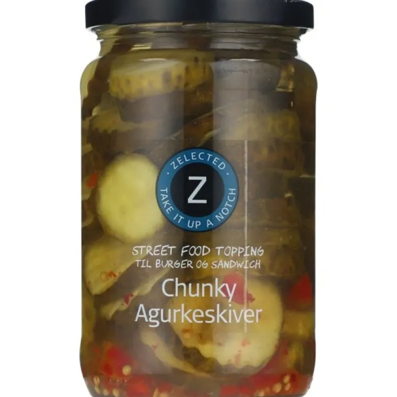 Chunky Agurkeskiver 330g Zelected