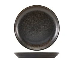 Cinder Sort Coupe Tallerken 24cm - Terra