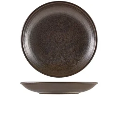 Cinder Sort Dyb Coupe Tallerken 28cm - Terra