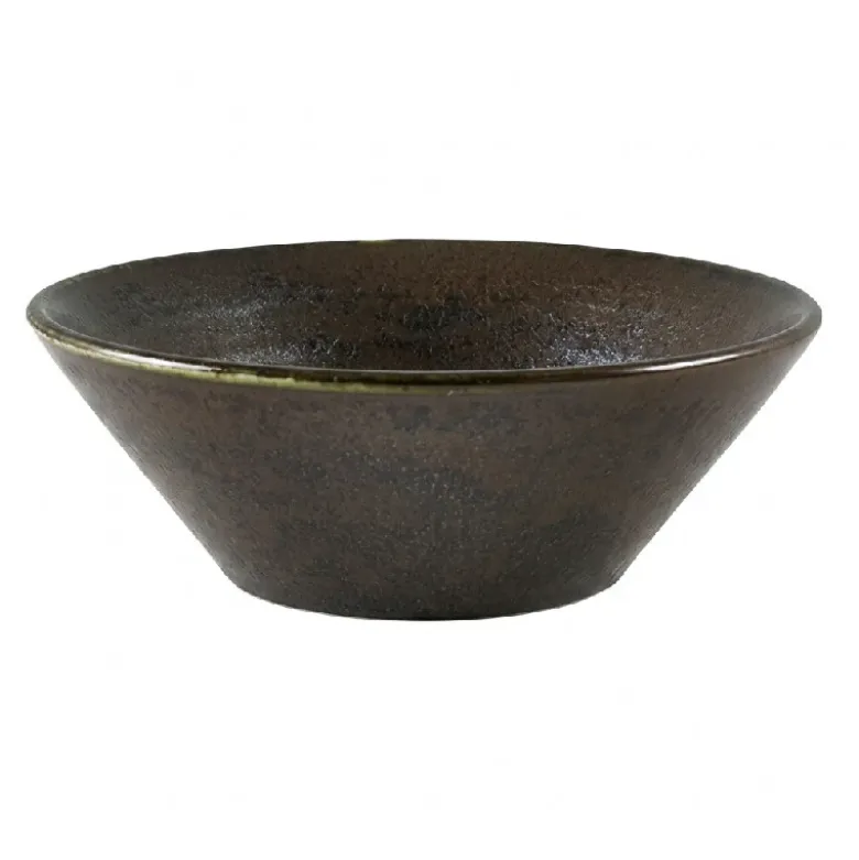 Cinder Sort Konisk skål 14cm - Terra