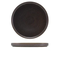 Cinder Sort Præsentations Tallerken lav 25cm - Terra