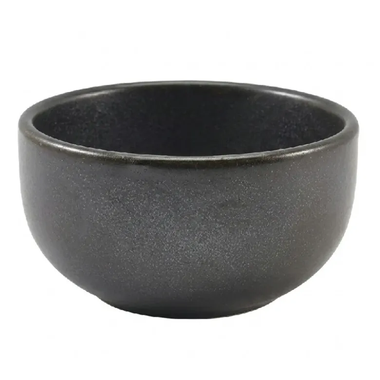 Cinder Sort Rrund skål 11,5cm - Terra