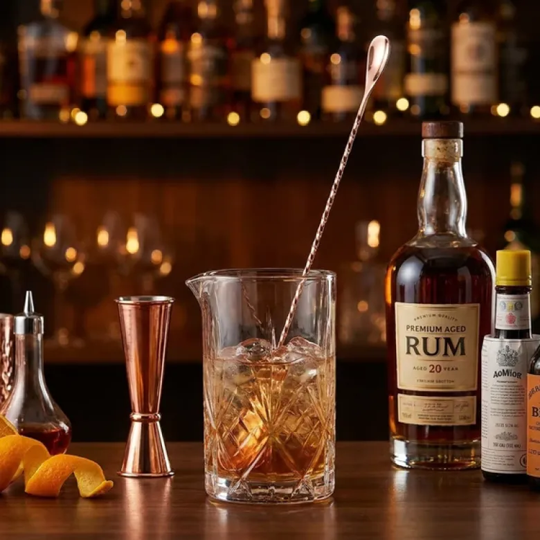 Cocktail ske Kobber