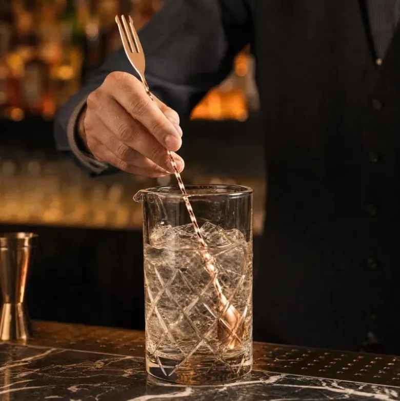 Cocktail Ske med Fork kobber - Mezclar