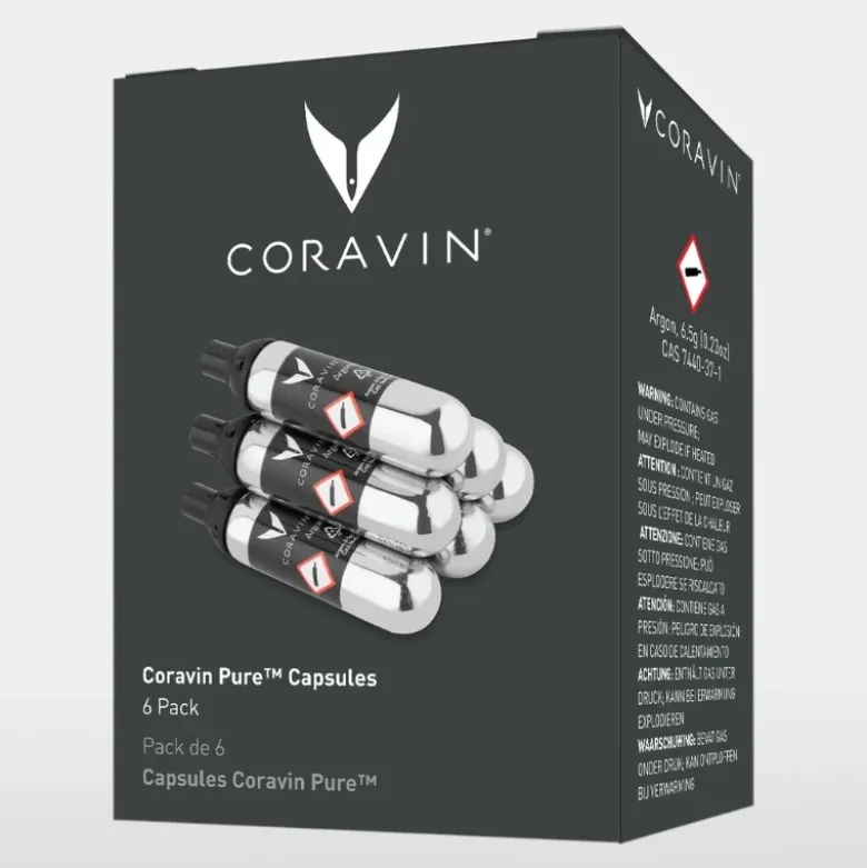 Coravin® Pure™ Argon-kapsler – 6 stk.
