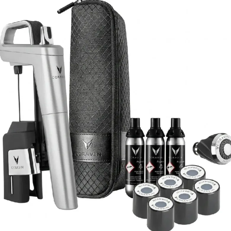 Coravin® Timeless Six+ Vinpreserver system – Sølvgrå