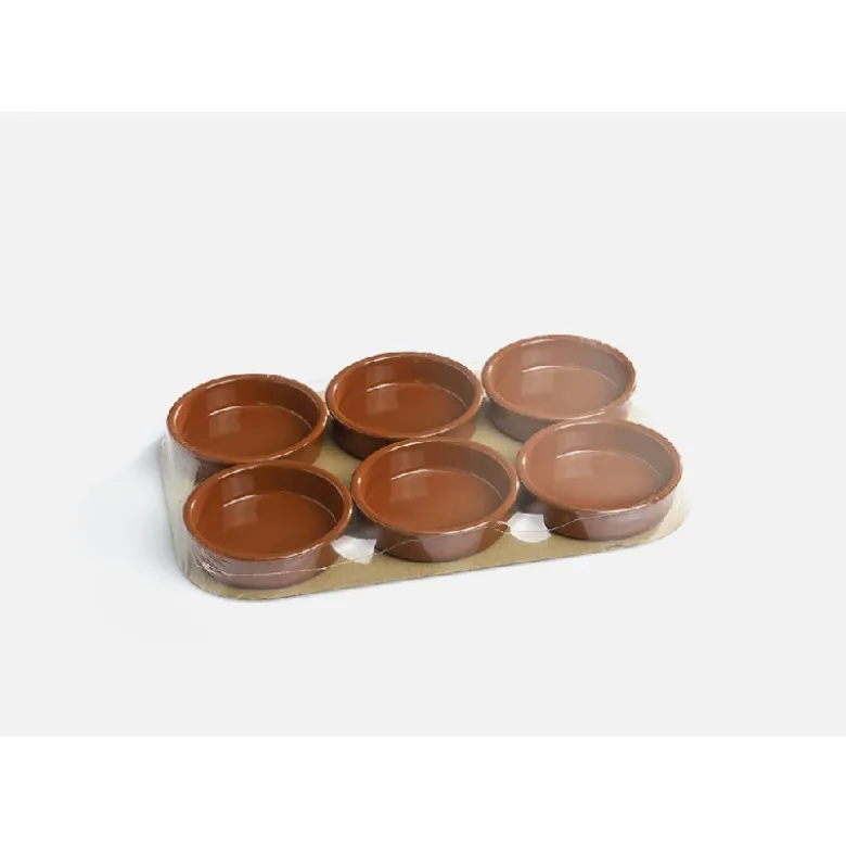 Creme Brulee Skål Brun Stentøj Ø11,5cm 6 stk