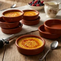 Creme Brulee skåle stentøj Brun Ø14cm 6 stk