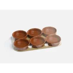 Creme Brulee skåle stentøj Brun Ø14cm 6 stk