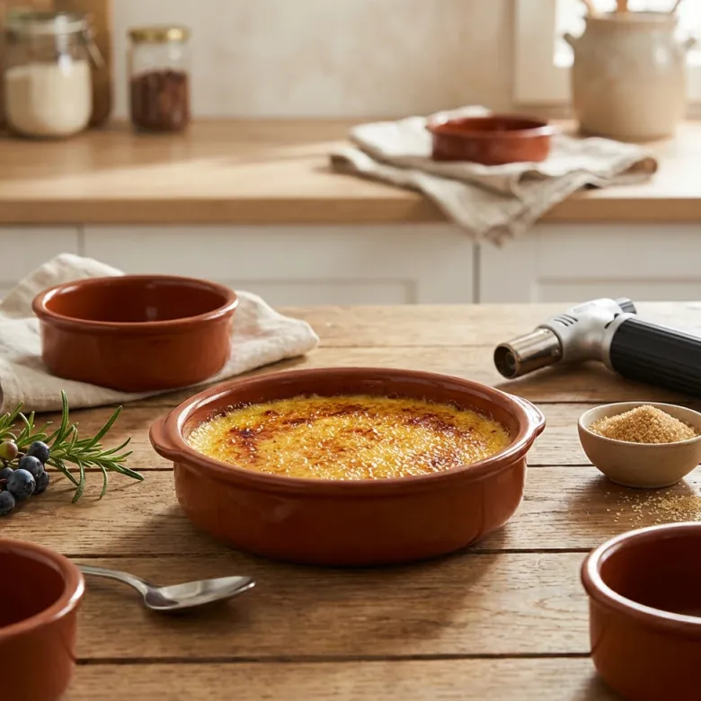 Crème Brûlée Fad Brun Stentøj Ø17cm 4 stk