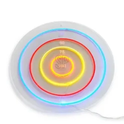 Dartskive Neon 45x45cm