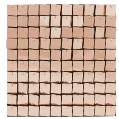 Dekorativ champagneplade sort baggrund 30x30 cm / 100 felter