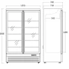 Display frysekab - DF1006BD - Scandomestic