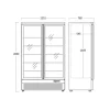 Display frysekab - KF 1006 BE - Scandomestic