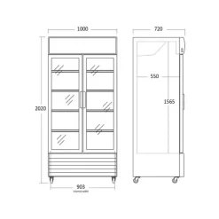 Display køleskab - SD 1002 BHE - Scandomestic