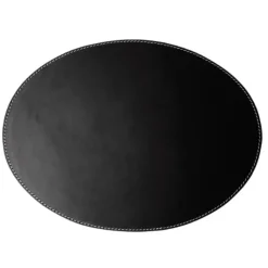 Dækkeserviet Oval 35x48 cm Sort