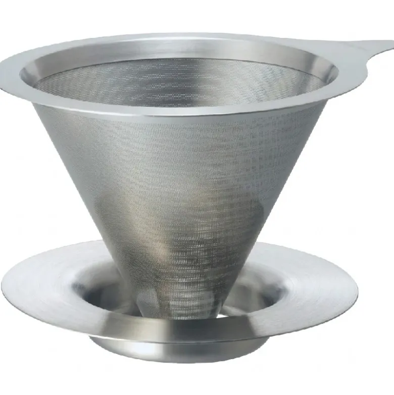 Dobbelt filter metal Dripper 02 / Sølv - Hario