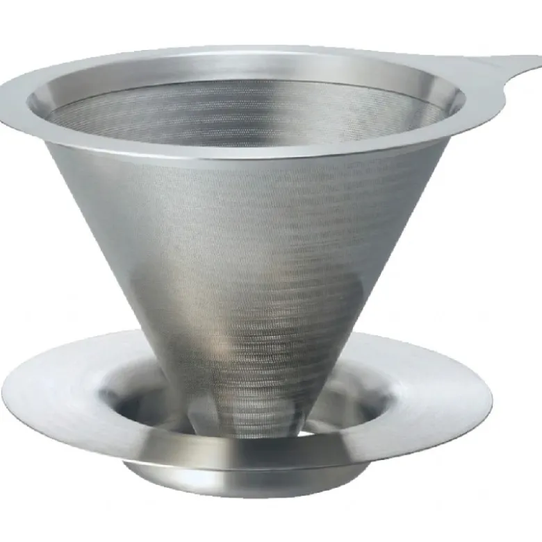 Dobbelt filter metal Dripper 01 / Sølv - Hario