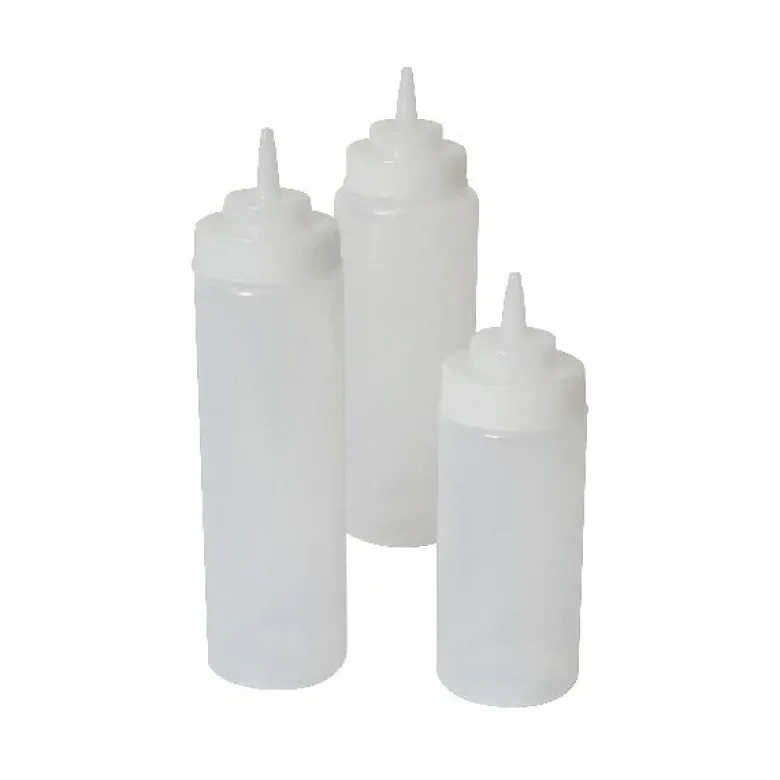 Dressingflaske bred hals klar 94cl