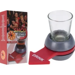 Drikkespil Shot Spinner med glas