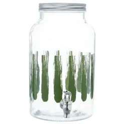 Drinksdispenser Glas Grøn 6L Ø17,8x30,4cm