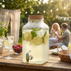 Drinksdispenser Glas Klar 3,35L