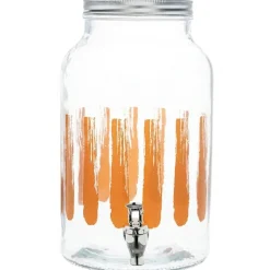 Drinksdispenser Glas Orange 6L Ø17,8x30,4cm