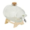 Drinksdispenser 1L med Træfod Glas