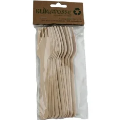 Engangsgafler Træ 16 cm pk. á 12 stk.