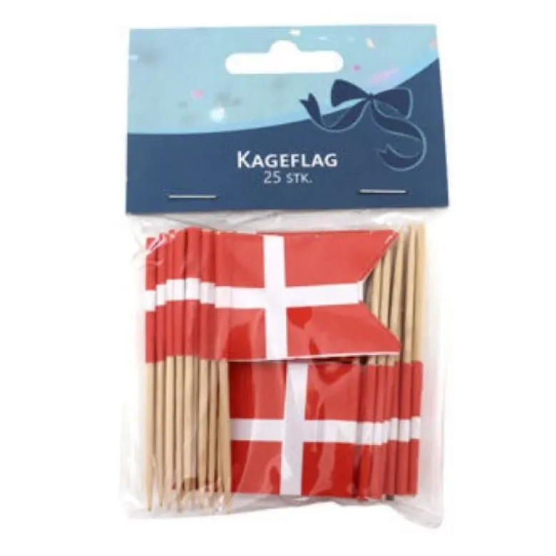 Flag På Pind / Kageflag 25 srk.