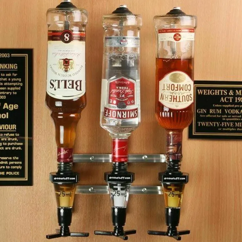 Flaskeholder Vægmonteret 3 70cl / 1 liter