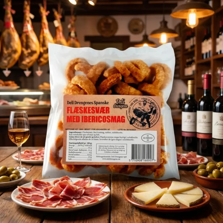 Flæskesvær med ibericosmag 100g