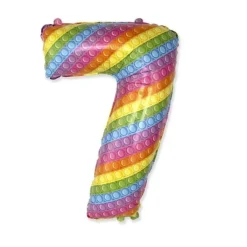 Folieballon FX "Nummer 7" POP IT 69 cm