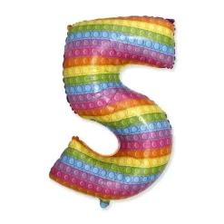 Folieballon FX "Nummer 5" POP IT 69 cm