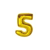 Folieballon Smart nummer 5 guld 92 cm