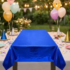 Foliedug Metallic Blå, 137 x 183 cm