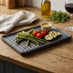 Forge Stoneware Griddle Tallerken 21,5 x 15 cm