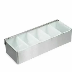 Frugt dispenser stål - 5 dele x 1 pint