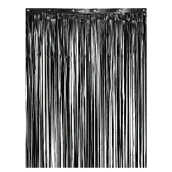 Frynsegardin B&C mat sort 100 x 200 cm