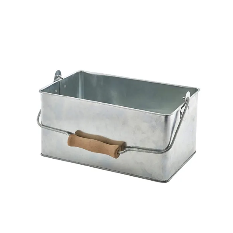 Galvanised Steel Rectangular Bordstander 24,5x15,5x12,5 cm
