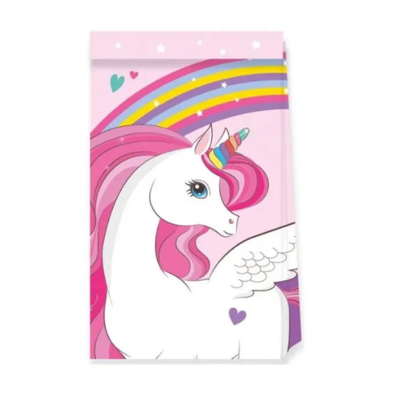Gaveposer Unicorn Rainbow Colors 4 stk.