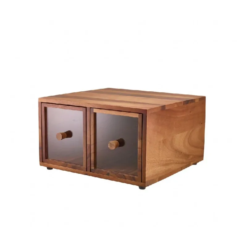 GenWare Acacia Wood Dobbelt Brødkasse