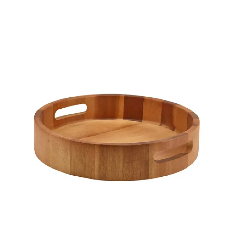 GenWare Acacia Wood Rund serveringsbakke 30 cm