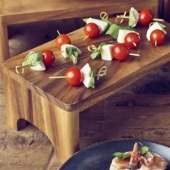 Genware Akacietræ Buffet Riser GN 1/4 10cm (H)