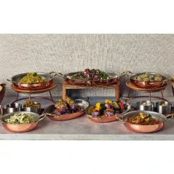 GenWare Copper Plated Oval fad 30 x 21 cm