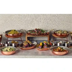 GenWare Copper Plated Oval fad 30 x 21 cm