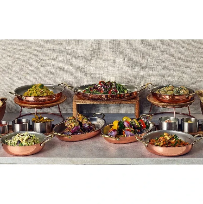 GenWare Copper Plated Oval fad 30 x 21 cm